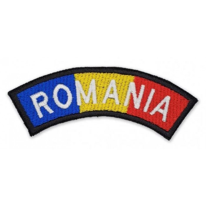 Ecuson Tricolor Maneca Pompieri – Detalii Emblemă Brodată pentru Uniforme