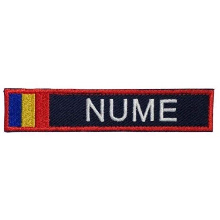 Emblema brodată grade brodate ecuson nominalizat cu drapel pompieri IGSU, personalizată pentru uniformele pompierilor IGSU - produs EPOLETI