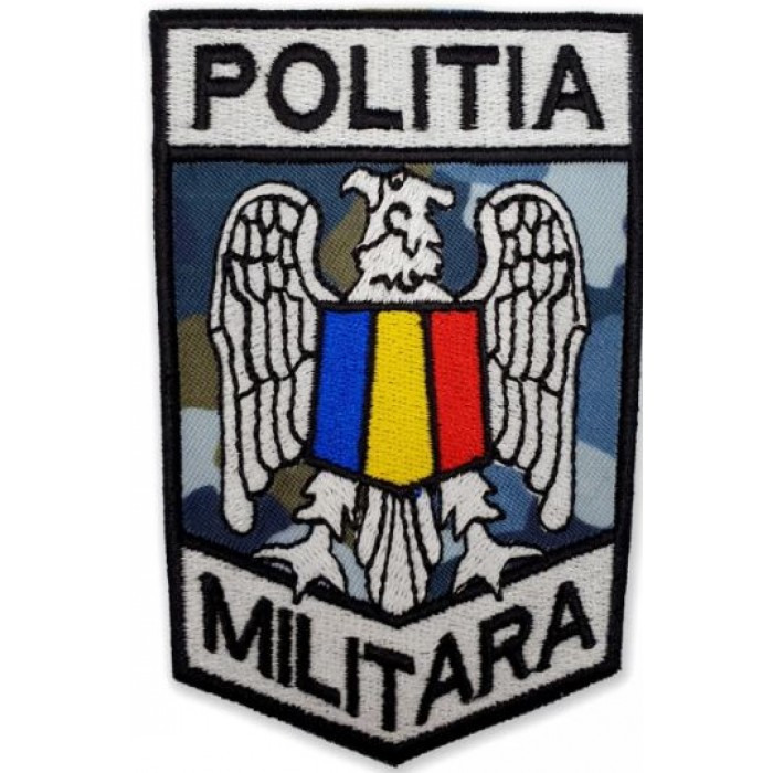  Ecuson Manecă Brodat pentru Poliția Militară - 10,5x7 cm | Produs militar exclusiv pe Epoleti.ro