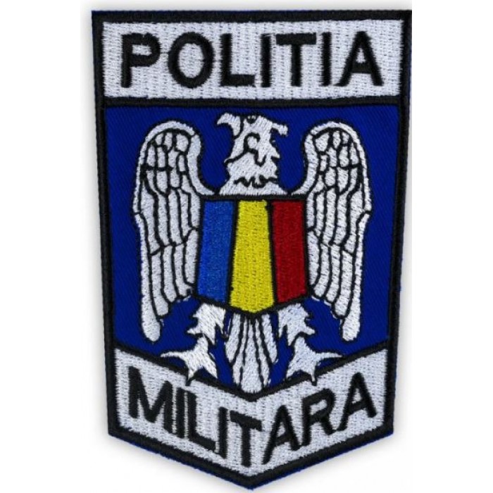  Ecuson Manecă Brodat pentru Poliția Militară - 10,5x7 cm | Produs militar exclusiv pe Epoleti.ro