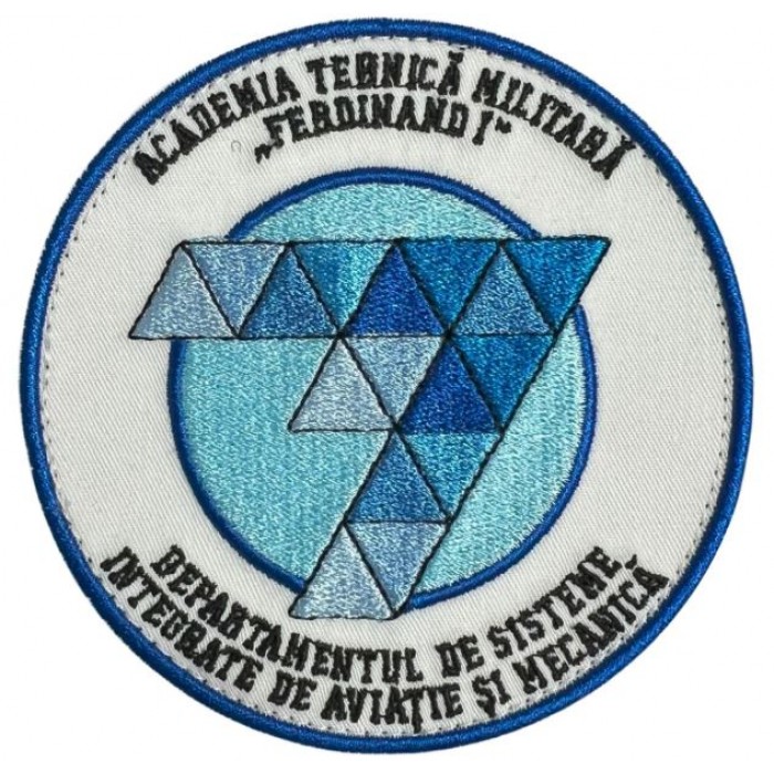 Emblema Brodată Academia Tehnică Militară Ferdinand I - Departamentul B2 pentru Personalul Militar