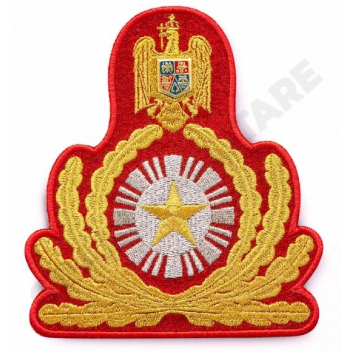 Emblema coifura general tinuta oras brodata, accesorii de uniformă militară, detalii fine pentru personal militar pe epoleti.ro