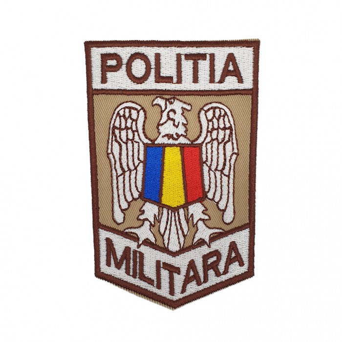  Ecuson Manecă Brodat pentru Poliția Militară - 9x6 cm | Produs militar pe Epoleti.ro