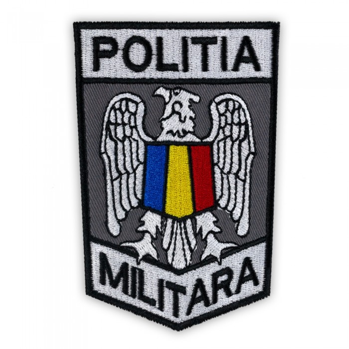  Ecuson Manecă Brodat pentru Poliția Militară - 9x6 cm | Produs militar pe Epoleti.ro