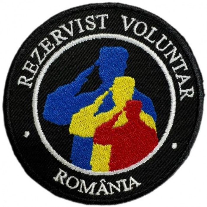 Emblema brodată Rezervist Voluntar pentru personalul unității