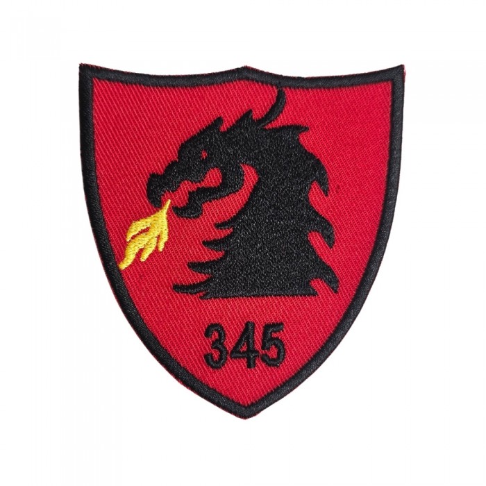 Emblema brodată Batalion 345 Artilerie Tomis, simbol al apartenenței și mândriei militare