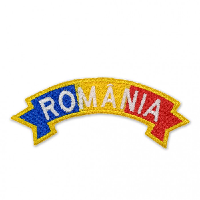 Ecuson drapel "ROMANIA" panglica