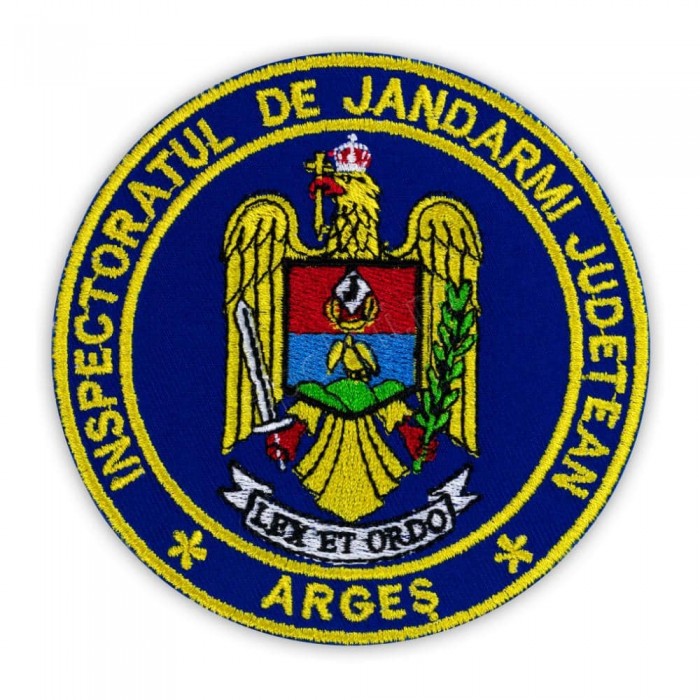 Emblema maneca Inspectoratul Județean de Jandarmi Argeș  