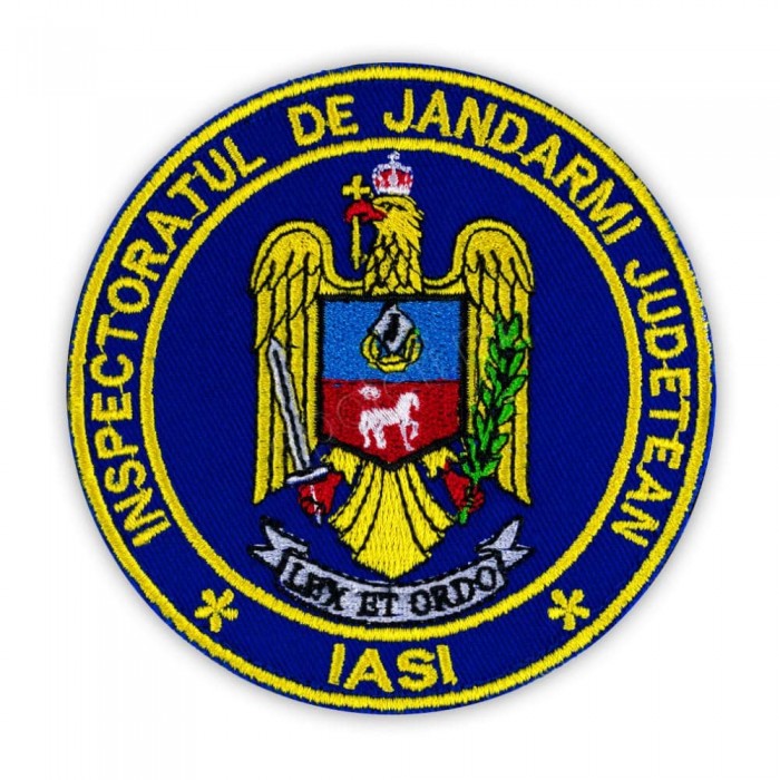 Emblema maneca Inspectoratul de jandarmi judetean Iasi, emblema IJJ Iasi