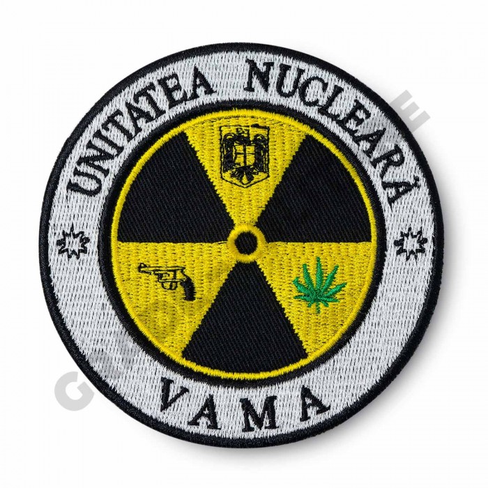 Emblema Unitatea Nucleară Brodată – Detaliu emblemă brodată pentru personalul unității nucleare